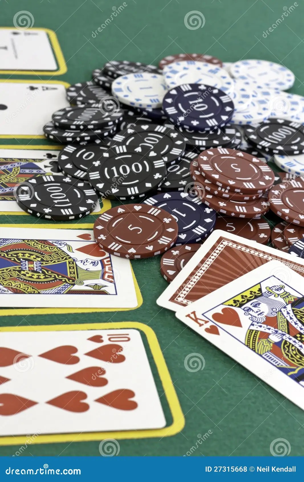 Poker Hand Rankings - table card games illustration